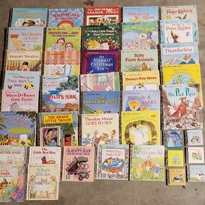 Lot of  42 VINTAGE Little Golden Books Incl  Little Little & My First